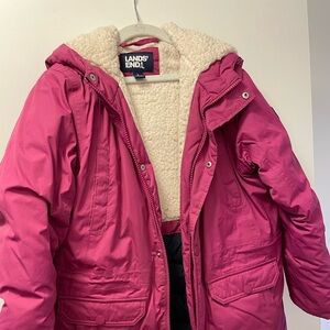 Lands End Expedition Waterproof Winter Down Parka, 10-12 husky/plus
